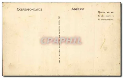 Sermaize les Bains Bilhete postal antigo O jardim inglês e a rua d'Andernay — Verso
