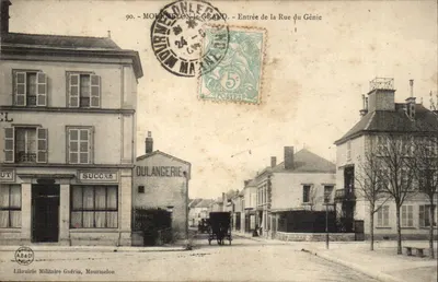 Mourmelon-le-Grand — Entrada da Rue du Génie — Livraria Militar Guérin, editor A.B.&C. (n°90)
