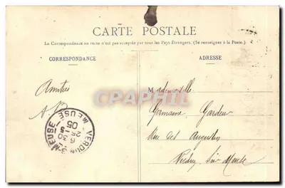 Mourmelon-le-Grand — Entrada da Rue du Génie — Livraria Militar Guérin, editor A.B.&C. (n°90) — Verso