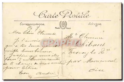 Mourmelon-le-Grand — A Rua de Chalons — LL. — Fotografia Militar — Verso