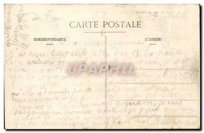 Mourmelon-le-Grand - A Igreja e a Praça de Armas — Livraria Militar Guérin, Mourmelon — Verso