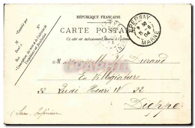 Épernay — Panorama van de oevers van de Marne — Épernay Illustré, n°131 — Achterkant