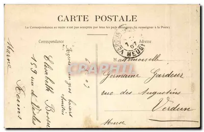 Reims — Place du Parvis i Rue Libergier — Cusenier — Rewers