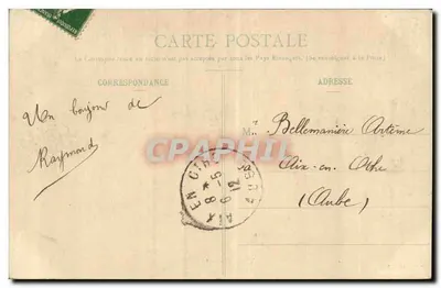Toul Garnison — Entrada da Caserna Teulie — Poiret, editor Toul — Verso