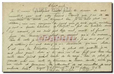 Oderen — Vista geral — Edição J. K. 63, Thann — Verso