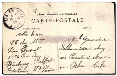 Belfort — Most Carnot, Plac Corbis i Faubourg de France — A. et H. C. — Rewers