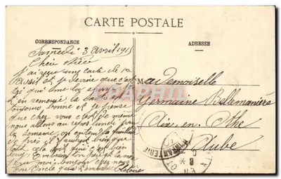 Montauville - Cemitério dos Soldados Franceses Mortos nos Combates do Bois-le-Prêtre — A. C. Editor — Verso