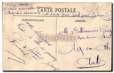 Auxerre — Brzegi Yonne przy drzewie suchym — LL. — N° 106 — Rewers