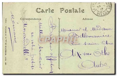 Auxerre — Katedra i Kościół św. Germain — Toulot, Wydawca, Auxerre — Rewers