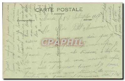 Crépy-en-Valois — Rue Nationale — Ganostin édit. Crépy — Verso