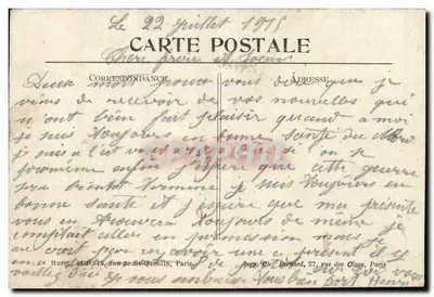 Carencey (P.-de-C.) — To, co pozostało z wsi — Dziewczyna zbrojna z wroga — Wizyta w Paryżu Nr 221 — Rewers