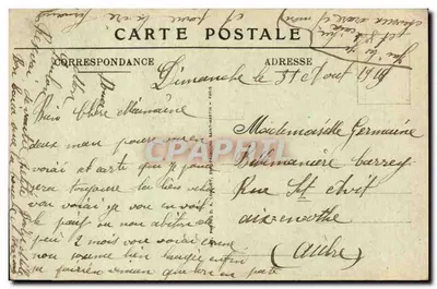 Vaire-sous-Corbie (Somme) — A Igreja (1918) — Editor Lutier, Art. Courbe — Verso
