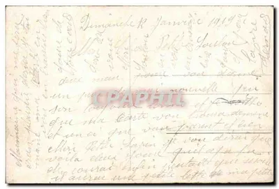 Coblence. Deutsches Eck. — Monumento equestre no rio Reno — editor não identificado — Verso