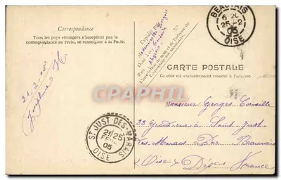 Alger — Kasyno i ulica d'Isly — V.P. Paris No. 69 — Rewers