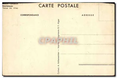 Casablanca — Rue de la Ville — Tipografia A. Vollenweider, Algeri — Verso
