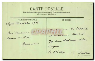 Alger — Kerk van Notre-Dame d'Afrique — LL. n° 204 — Achterkant