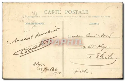Argélia - Kasbah, Rue Ben-Ali — E. L. editor, Argel, n°44 — Verso