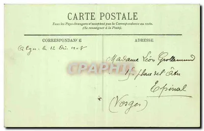 ALGER — Wnętrze Wielkiej Mezquidy, Rue de la Marine — LL. n°23 — Rewers