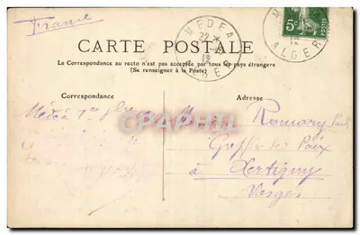 Alger - De Moskee en het Consulaatspalais — Louis Ledoux, uitgever, Alger — Achterkant