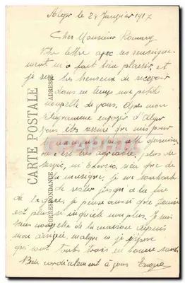 Argel — La Poste — Galerías de Argel — Reverso