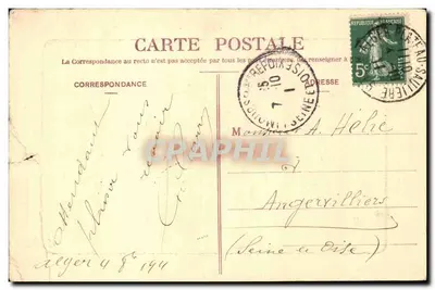 ALGER - O Caminho de El-Kettar — Coleção L. Relin, Alger — Verso