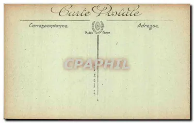 Vrindun — Case lungo la Mosa e la Cattedrale dopo il bombardamento — Timbrato Parigi n°806 — Verso