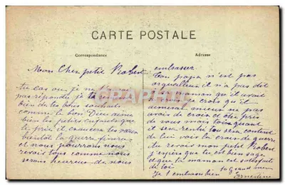 Verdun bombardiert — Ansicht der zerstörten Stadt mit intakter Kirche — Edition H. Dalit, Bar-le-Duc — Rückseite