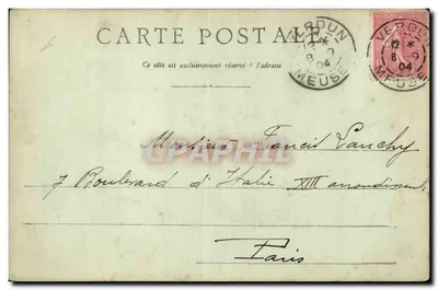 Verdun - Vista da Promenade de la Digue — V. Freschard, Editora — Verso