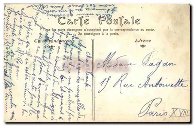 Verdun — Ogólny widok, widok z wież katedry — wydawca nieodczytelny — Rewers