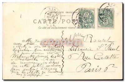 Estátua do Sagrado Coração — Étairé — Ed. Millet, Étain — Verso