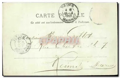 Entrada da Cidade, lado sul — Dun-sur-Meuse — Livraria Lecrèjou-Dominé — Verso