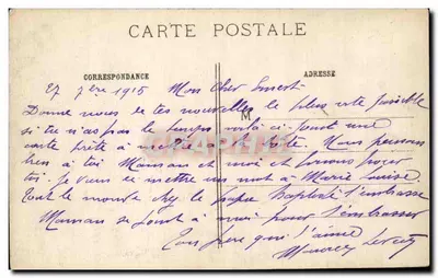 Beauzée-sur-Aire (Meuse) — Après le bombardement — IMP. BAUDINIÈRE, NANTERRE — Verso