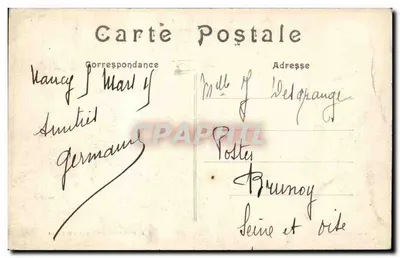 Revigny (Meuse) — La rue de la Paix dopo il bombardamento — A. Humbert, fot.-edit., St-Dizier — Verso