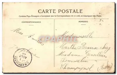 Troyes - Ponte Santa Catarina — editor NANCY, n° 26 — Verso