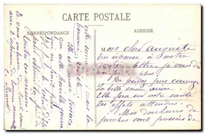 Troyes - Entrada da Antiga Pension « Grand St-Bernard » - Nova Caserna — Verso
