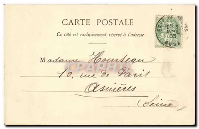 Troyes — Hotel Vauluisant — E. Guyot, fot. — Vve Bertrand, wyd. Troyes — Rewers