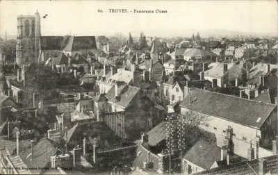 Troyes - Panorama Ouest — éditeur : Maison des Magasins Réunis, Troyes, n°60