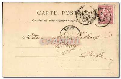 Troyes — Vue Générale prise de l'Église de la Madeleine — Ch. GHS Libraire-Éditeur, n° 6 — Verso