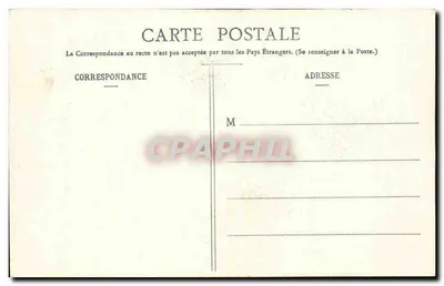 Troyes - O Hotel de Ville — com a fachada da fábrica de confeitaria G. Coquere — Verso