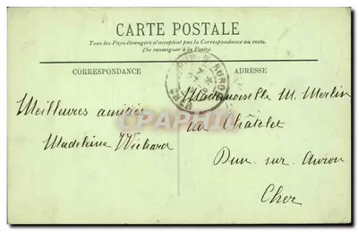 Troyes — A Chaminé do Hotel de Ville — LL. — Editor LL, n° 67 — Verso