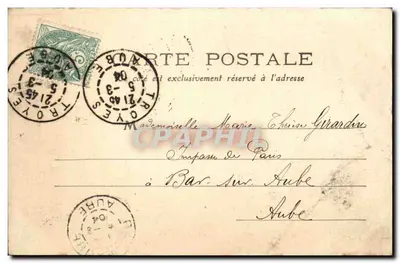 Troyes — O Hôtel-Dieu e a Rue de la Cité — editor desconhecido, n° 9 — Verso