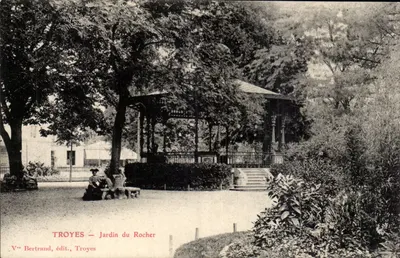 Troyes — Jardim do Rocher — V° Bertrand, editor, Troyes