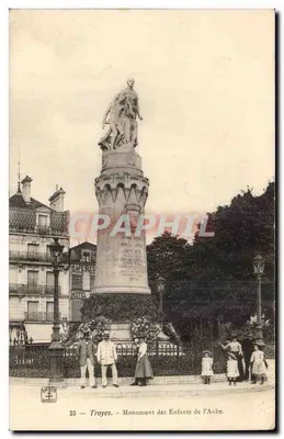Troyes — Monument dos Crianças da Aube — editor NAGGY, n°25