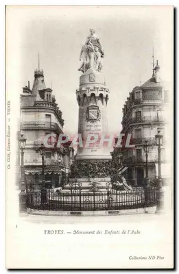 Troyes — Monument dos Filhos da Aube — Ch. Guis, Livreiro-Editor