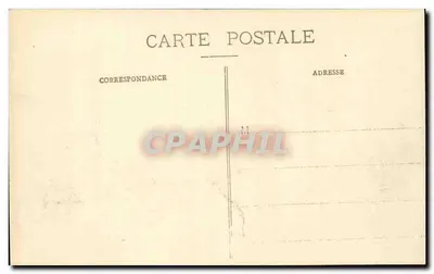 Troyes - Avenue Doublet — widok ulicy z bazarzem i monumentem — kolekcja T G — Rewers
