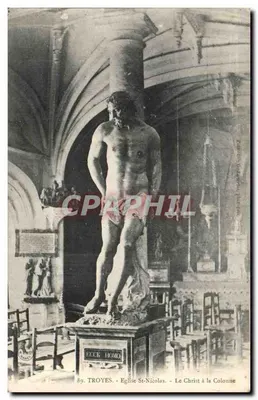 Troyes - Igreja de São Nicolau - O Cristo na Coluna