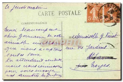 Troyes — Wnętrze świątyni św. Pantaleona — Dom Magazynów Zjednoczonych, wyd., Troyes — Rewers