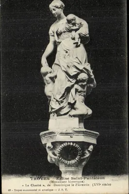 Troyes - Igreja de São Pantaleão — « A Caridade », de Dominique le Florentin (século XVI) — J.S.T.