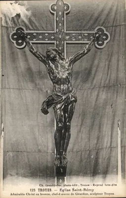 Christ en bronze — église Saint-Rémy — Ch. Granddidier, Troyes