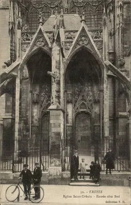 Igreja de São Urbano - Entrada do lado Sul - Troyes — Coleção T. G.